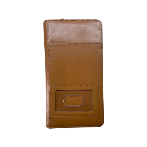 Levenger Fine Leather Tools Credit Card & Checkbook Wallet Organizer – Brown - Picture 1 of 14
